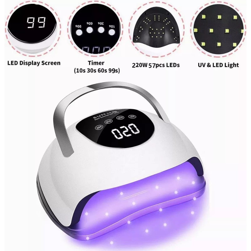 Best Lampara De Uñas Uv Profesional Secador Uñas Led Con