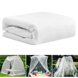 20x10Ft Mosquito Netting Garden Mesh Netting, Bug Insect Mosquito Fly Bird Net, Animals Barrier Protection Net, White 3x6 m