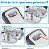 LauCentral Key Safe Wall Mounted,4 Digit Combination Key Safe Lock