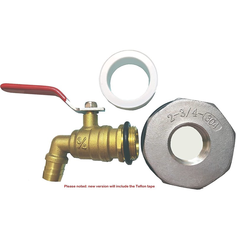 Generic 2 inch Drum Faucet 34 inch Brass Barrel Faucet