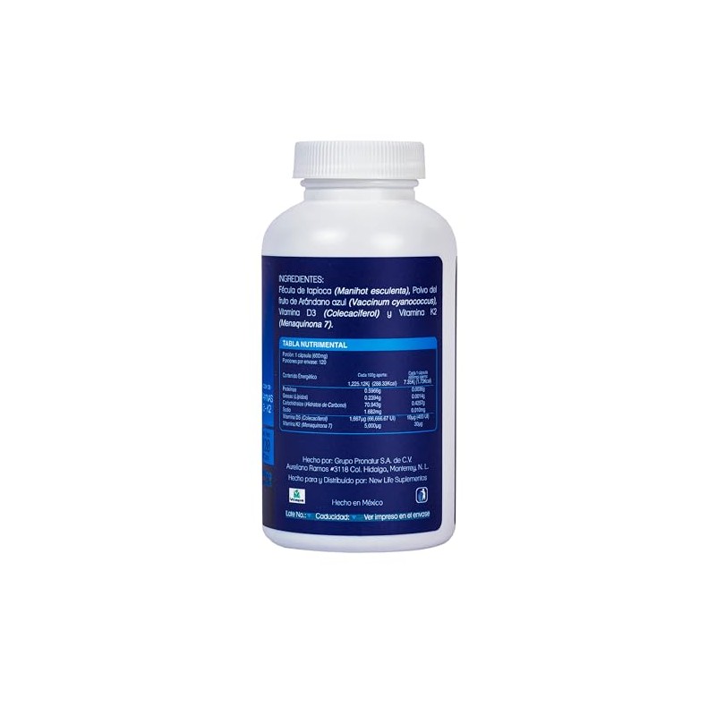 NLS Essentials®| D3 400 UI + K2 para mejor absorción