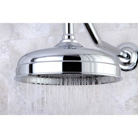 Kingston Brass K124A1 Victorian Raindrop Showerhead, Polished Chrome