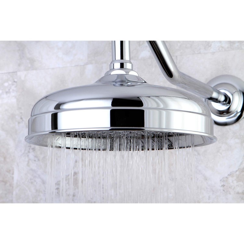 Kingston Brass K124A1 Victorian Raindrop Showerhead, Polished Chrome