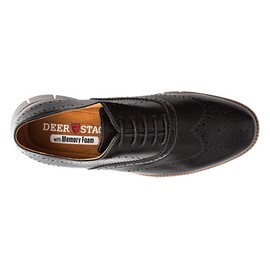 Deer Stags Boy's Oxford, Black, 7 Big Kid