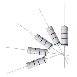 sourcing map Metal Oxide Film Resistor 5 Watt Axial Cable 56 Ohm ± 5% Tolerance Pack of 10