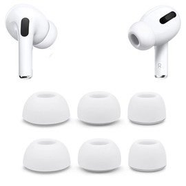 Replacement Ear Tips for AirPods Pro with Noise Reduction Hole, Silicone Earbuds Tips Fit in The Charging Case