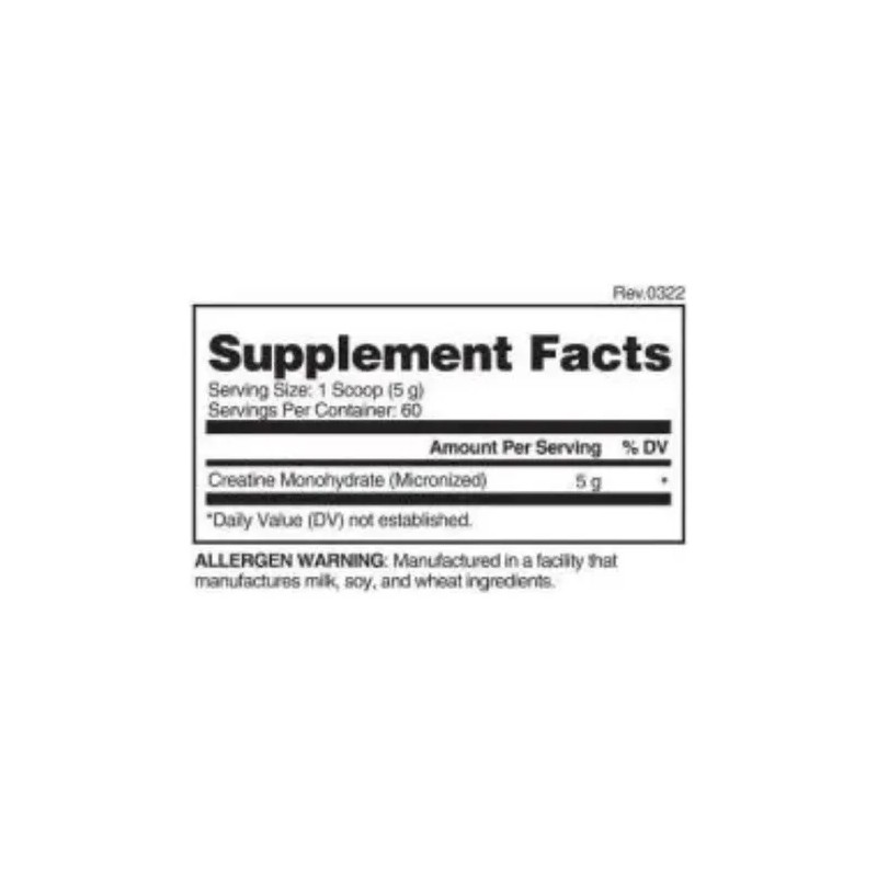 Evogen Creatine 60 Serv. Polvo Sin Sabor 300g