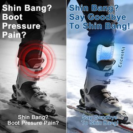 Eccentfit Gel Shin Guards, Soft Impact Absorbing Shin Protection Pads with Compression Sleeves for Soccer, Football, Skiing, Cycling, MTB, Lightweight Shin Guard Gear for Youth & Adults