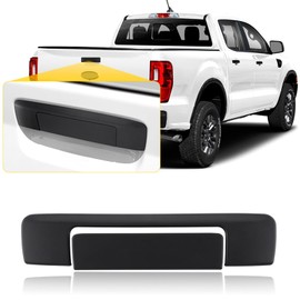 SUERAUTO4X4 Car Tailgate Handle Cover Trim for Ford Ranger 2011-2022 PX1 PX2 PX3, Rear Trunk Door Tailgate Handle Cover Scratch Protector with Keyless, Matte Black Pickup Exterior Accessories