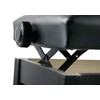 Gearlux Non-Skid Adjustable Height Piano Bench with Padded Cushion -