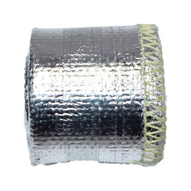 A-Team Performance Parts - Pliable Heat Sheath - Aluminized Sleeving and Fabric Material to Reflect Heat - With Ultimate Heat Shield Protection Barrier 3/4" x 36" (3 Feet)