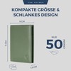 VON HEESEN® Wallets Men & Women, Green, Without coin compartment,