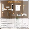 Souyou Mechanical Door Lock with Handle,Stainless Steel Mechanical Keyless Entry