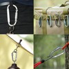 WADY Clips de Mosquetón, 10 Piezas Mosquetón Resistente con Bloqueo