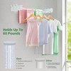 BAKON Clothes Drying Rack Wall Mounted 40", Laundry Clothes Drying