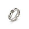 LIKGREAT Jewish Hebrew Ring Engraved Blessing Band Ring Judaism Kabbalah