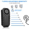 ZEXMTE Bike Alarm Wireless Vibration Motion Sensor 113dB Waterproof Motorcycle