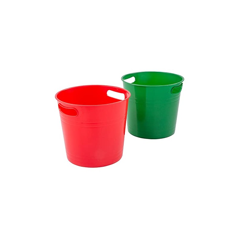 Fun Express Red & Green Bucket Assortment, 4 Pieces