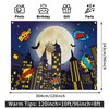 UMURILXY 10x8FT Superhero Cityscape Night Backdrop, Skyline Buildings City Moon