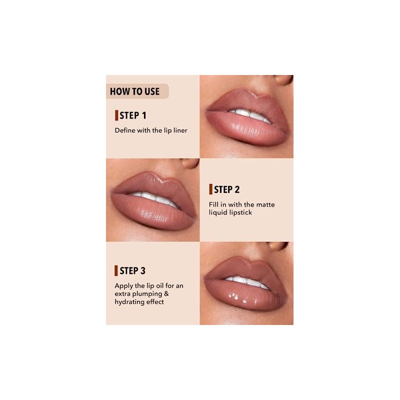 Soft 90S Glam Lip Liner and Lip Duo Set -