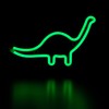 12" Green Brontosaurus LED Lighted Neon Dinosaur Silhouette