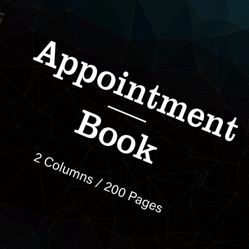 Appointment Book - Undated Salon Appointment Book, 4.5’’ x 11.5’’,
