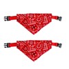 Ling & Bai 2Pcs Dog Bandana Collar Adjustable Boho Pet