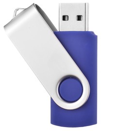 J-boxing USB Flash Drive 32GB Swivel Thumb Drives USB Stick 2PCS Blue