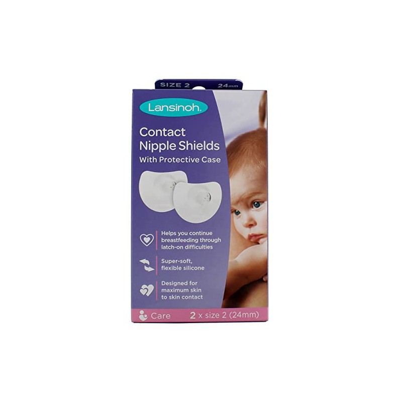 Lansinoh Contact Nipple Shields, 2 Count (3 Pack)