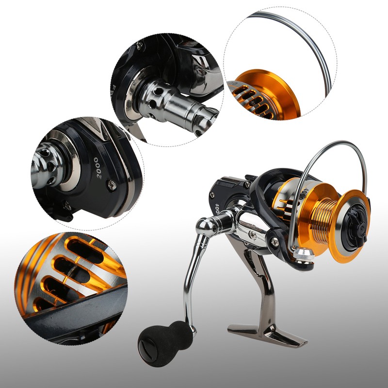 Left/Right Interchangeable Metal Spinning Fishing Reel Fish Bait High Speed