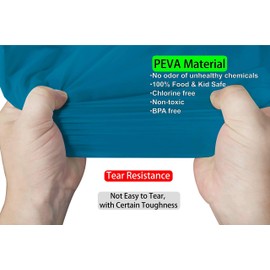 Navy Blue Plastic Tablecloths 2 Pack Disposable Table Covers 84 Inches Circle Shower Party Tablecovers PEVA Vinyl Dark Table Cloths for Parties Birthdays Weddings Banquet's 6 ft Round Table Use