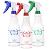 Uineko Plastic Spray Bottle (3 Pack, 24 Oz, 3 Colors)