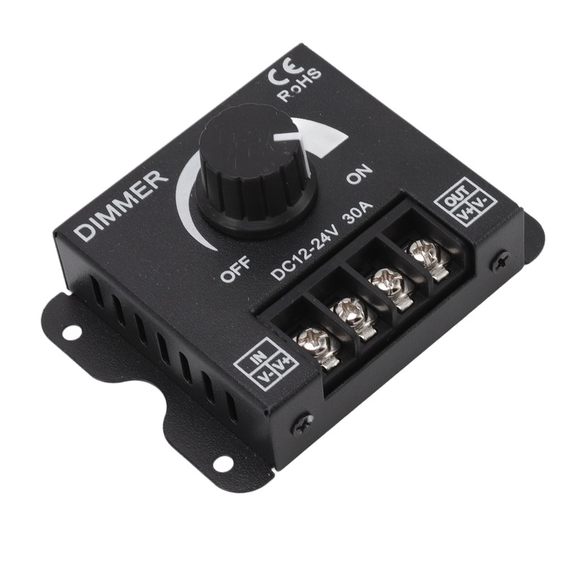 LED Dimmer Single Channel PWM Lighting Stepless Dimming Controller for