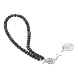 Cross Compass Car Pendant Charm, Round Tag Pendant Decoration for He Will Order His Angels to Protection You Wherever You Will Go, Car Rear View Mirror Ornament Car Interior Accessories