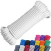 SMART&CASUAL 100 ft 1/4" Nylon Poly Rope Strong Utility Polyester