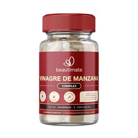 Vinagre de Manzana Complex Canela, Jengibre, Bromelina, Papaína, Inulina de Agave Y Picolinato de Cromo 80 Cápsulas de 750mg Sin Colorantes