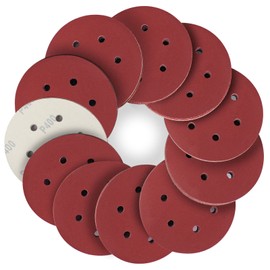 STEBRUAM 150mm Sanding Discs 400 Grits 50PCS,Hook and Loop Sandpaper Pads for 6 Inch 6 Hole Random Orbital Sander