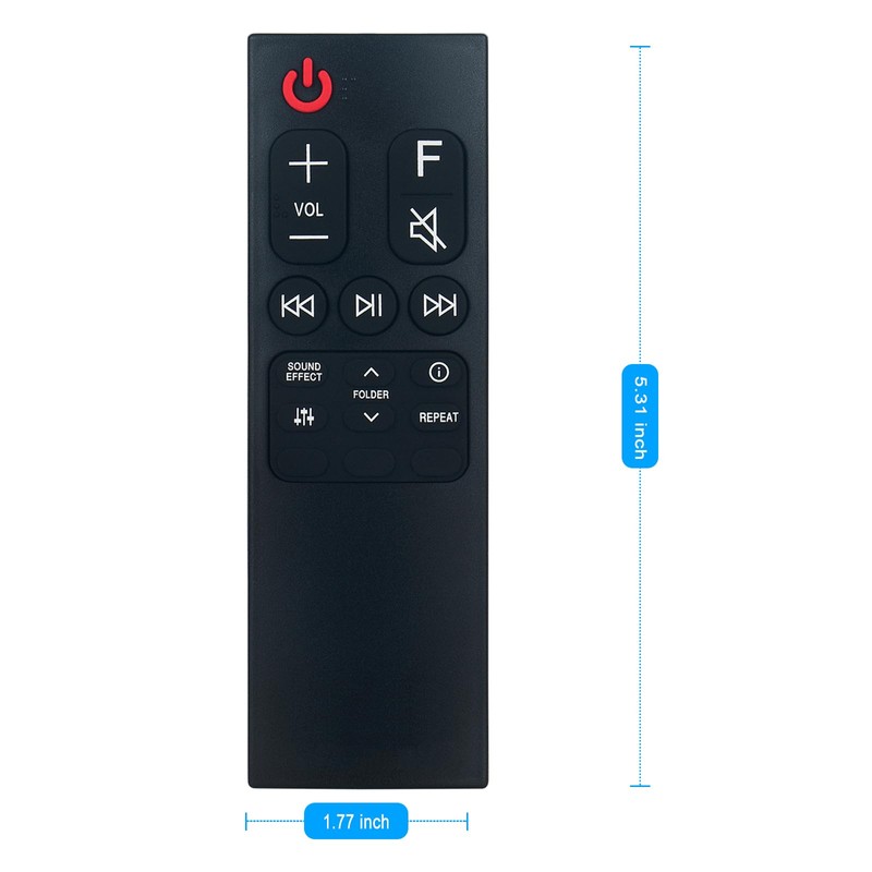 AKB75595331 Replacement Remote Control Applicable for LG Sound Bar SL6Y