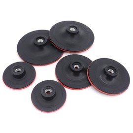 Yuhtech 6 pieces 3 inch/75 mm 4 inch/100 mm 5 inch/125 mm sanding disc with M10 thread drill adapter for drill, angle grinder