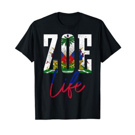 Haiti Zoe Haitian Flag Caribbean Souvenir T-Shirt