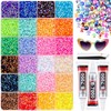 Bedazzling Kit Diamantes para Pegar, 24000pcs Brillantes Decoración de uñas
