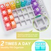 Monthly Pill Organizer 2 Times a Day,30 Day Pill Organizer
