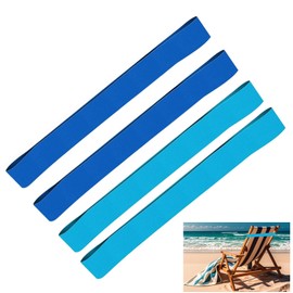 Towel Bands for Beach Chair Towel Chair Clips for Beach, Pool & Cruise Chairs (Blue)