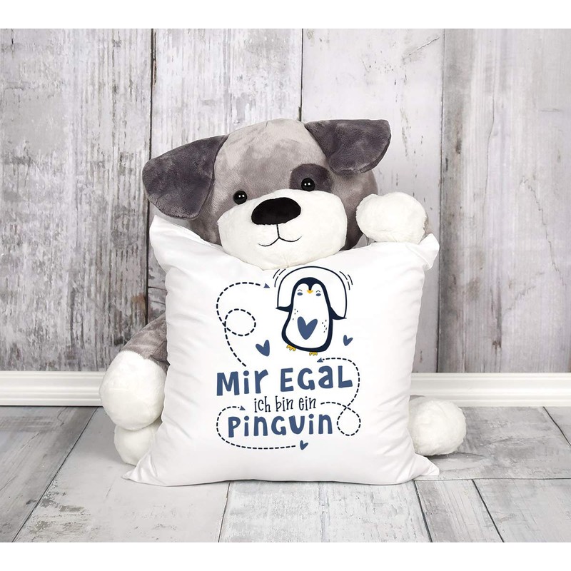 SpecialMe® Cushion Cover with Saying "Mir egal ich Bin Ein