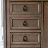 khtumeware 10-Pack 1.37 Inch Matte Black Cabinet Knobs - Round