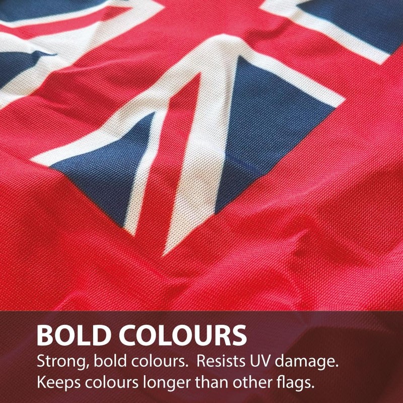 NWFlags Red Ensign Flag 150gsm Nylon Rope & Toggle 18"