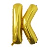 WEIKA 40 Inch Large Gold Letter K Balloons, A to