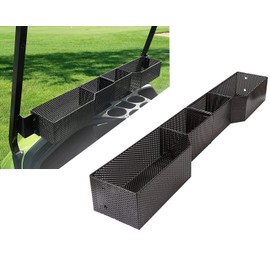 BestAccess Golf Cart Front Inner Dash Storage Basket and Rack Fits Yamaha G29 and Drive 2 Heavy Steel Golf Cart Mesh Basket