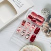 24Pcs Christmas Press on Nails Medium Square NEWSPIED Christmas Fake
