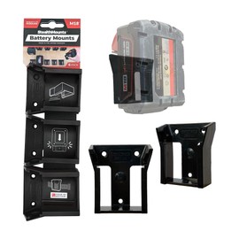 BLACK Battery Mounts for Milwaukee Tool Addict